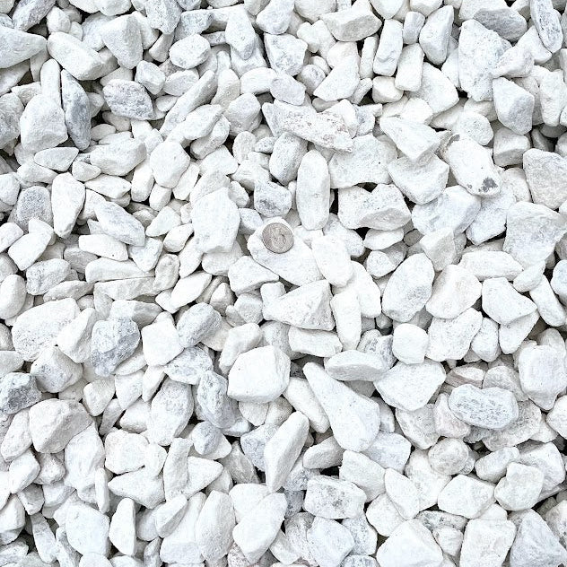 White Marble Chips 3/4'-1 1/2'