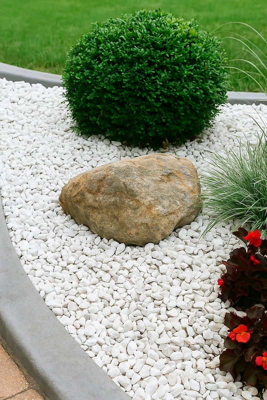 Add Elegance to Your Landscape with White Marble Chips